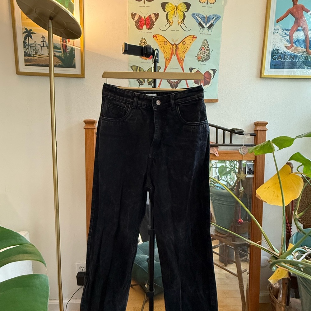 Black Women's Wide leg Jeans